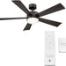 42 in. Smart Indoor Outdoor Matte White Ceiling Fan with Light and Remote, Works with Alexa Google Assistant Samsung Things Ios android APP-17-ErisView