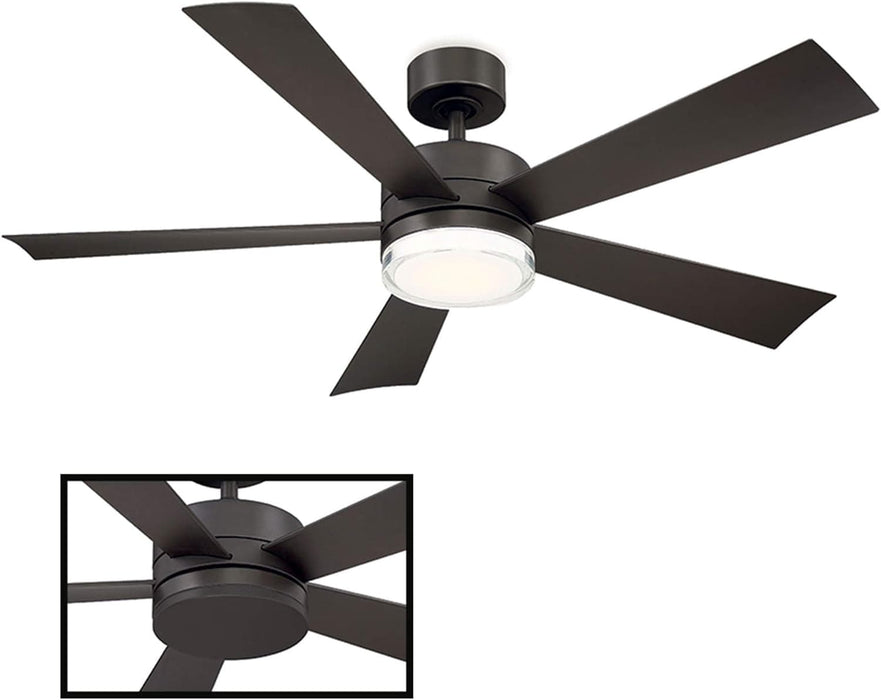 42 in. Smart Indoor Outdoor Matte White Ceiling Fan with Light and Remote, Works with Alexa Google Assistant Samsung Things Ios android APP-18-ErisView
