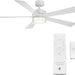 42 in. Smart Indoor Outdoor Matte White Ceiling Fan with Light and Remote, Works with Alexa Google Assistant Samsung Things Ios android APP-24-ErisView