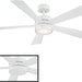 42 in. Smart Indoor Outdoor Matte White Ceiling Fan with Light and Remote, Works with Alexa Google Assistant Samsung Things Ios android APP-32-ErisView