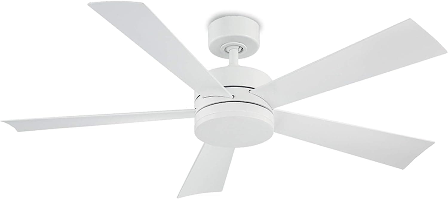 42 in. Smart Indoor Outdoor Matte White Ceiling Fan with Light and Remote, Works with Alexa Google Assistant Samsung Things Ios android APP-33-ErisView