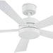 42 in. Smart Indoor Outdoor Matte White Ceiling Fan with Light and Remote, Works with Alexa Google Assistant Samsung Things Ios android APP-33-ErisView