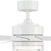 42 in. Smart Indoor Outdoor Matte White Ceiling Fan with Light and Remote, Works with Alexa Google Assistant Samsung Things Ios android APP-34-ErisView