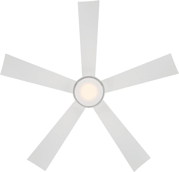 42 in. Smart Indoor Outdoor Matte White Ceiling Fan with Light and Remote, Works with Alexa Google Assistant Samsung Things Ios android APP-35-ErisView