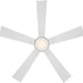42 in. Smart Indoor Outdoor Matte White Ceiling Fan with Light and Remote, Works with Alexa Google Assistant Samsung Things Ios android APP-35-ErisView