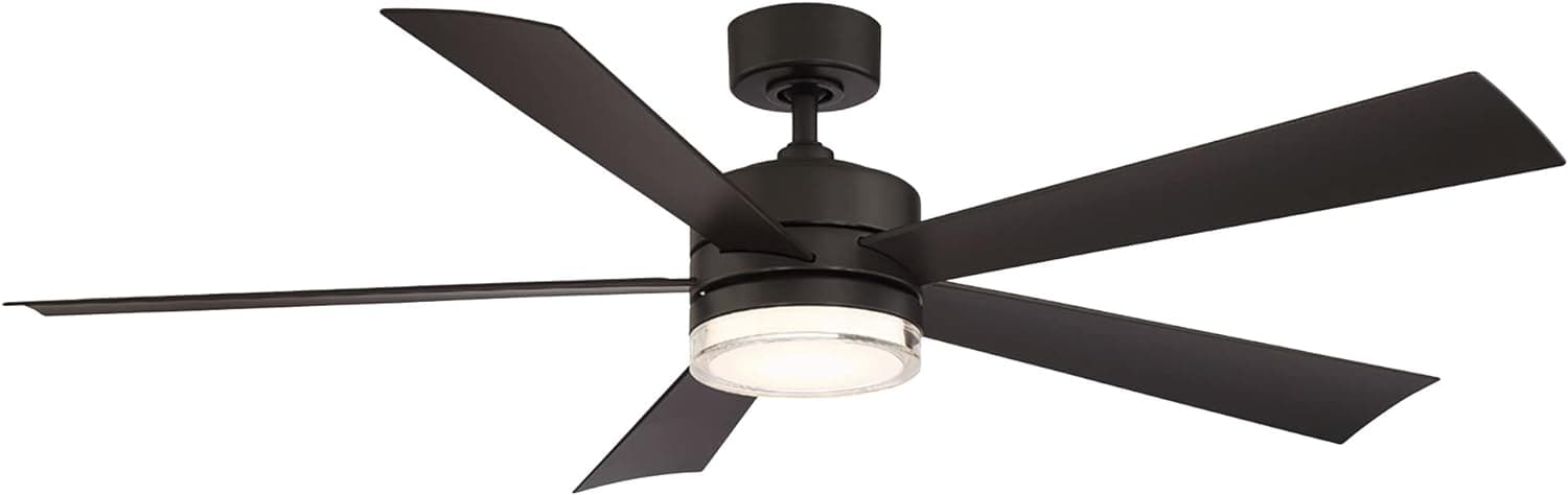 42 in. Smart Indoor Outdoor Matte White Ceiling Fan with Light and Remote, Works with Alexa Google Assistant Samsung Things Ios android APP-36-ErisView