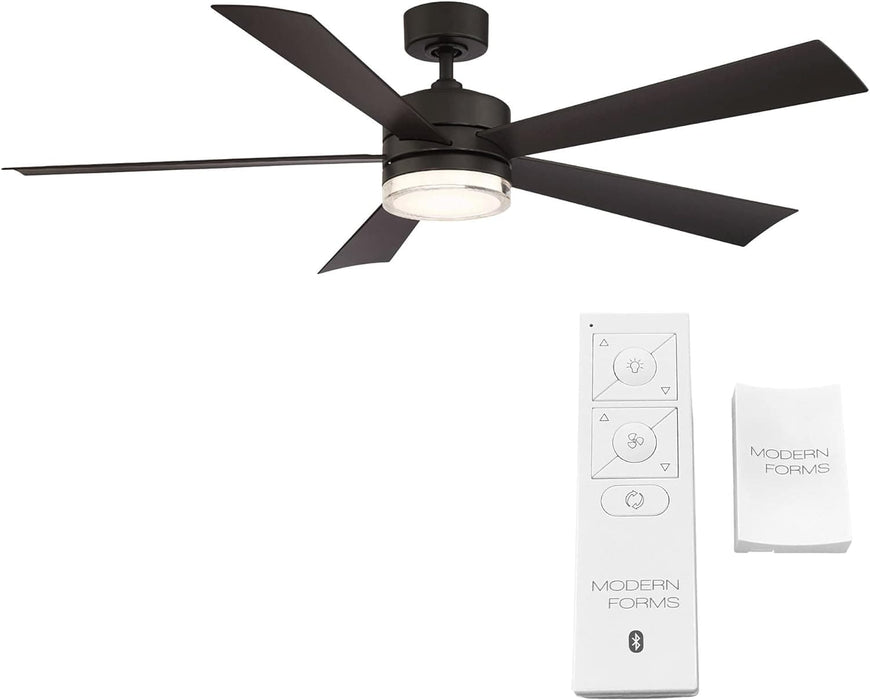 42 in. Smart Indoor Outdoor Matte White Ceiling Fan with Light and Remote, Works with Alexa Google Assistant Samsung Things Ios android APP-37-ErisView
