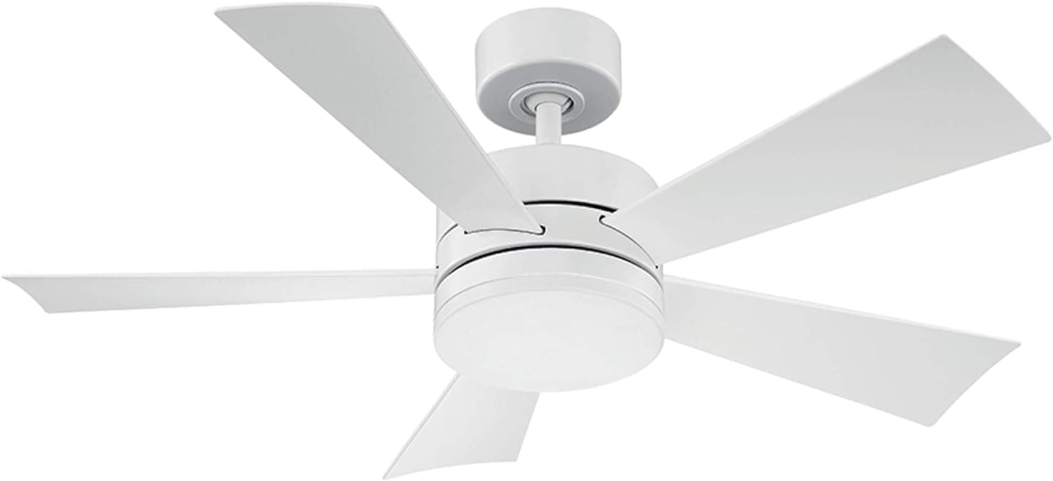 42 in. Smart Indoor Outdoor Matte White Ceiling Fan with Light and Remote, Works with Alexa Google Assistant Samsung Things Ios android APP-7-ErisView