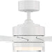 42 in. Smart Indoor Outdoor Matte White Ceiling Fan with Light and Remote, Works with Alexa Google Assistant Samsung Things Ios android APP-8-ErisView