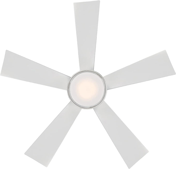 42 in. Smart Indoor Outdoor Matte White Ceiling Fan with Light and Remote, Works with Alexa Google Assistant Samsung Things Ios android APP-9-ErisView