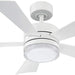 42 in. Smart Indoor Outdoor Matte White Ceiling Fan with Light and Remote, Works with Alexa Google Assistant Samsung Things Ios android APP-1-ErisView