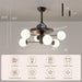 42 in. Sputnik Fandelier with Lights and Remote, Retractable Blade Ceiling Fan Chandelier Fan Light Fixture for Dining Room, Unique Ceiling Fans-10-ErisView
