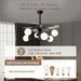 42 in. Sputnik Fandelier with Lights and Remote, Retractable Blade Ceiling Fan Chandelier Fan Light Fixture for Dining Room, Unique Ceiling Fans-12-ErisView