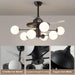 42 in. Sputnik Fandelier with Lights and Remote, Retractable Blade Ceiling Fan Chandelier Fan Light Fixture for Dining Room, Unique Ceiling Fans-25-ErisView