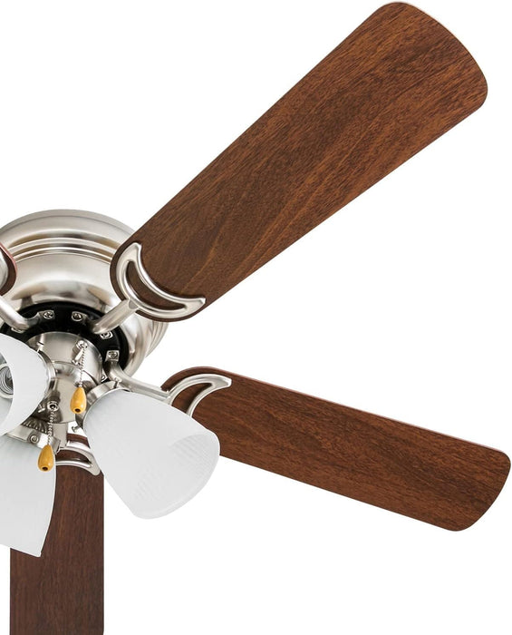 42 in. Traditional Flush Mount Indoor LED Ceiling Fan with Light, Pull Chain, 5, Reversible Fan in Winter Summer-11-ErisView