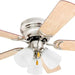 42 in. Traditional Flush Mount Indoor LED Ceiling Fan with Light, Pull Chain, 5, Reversible Fan in Winter Summer-1-ErisView