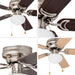42 in. Traditional Flush Mount Indoor LED Ceiling Fan with Light, Pull Chain, Reversible Fan for Summer Winter-6-ErisView