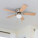 42 in. Traditional Flush Mount Indoor LED Ceiling Fan with Light, Pull Chain, Reversible Fan for Summer Winter-7-ErisView