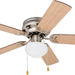 42 in. Traditional Flush Mount Indoor LED Ceiling Fan with Light, Pull Chain, Reversible Fan for Summer Winter-8-ErisView