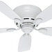 42 in. White Ceiling Fan, Indoor Low Profile Ceiling Fan with Pull Chain Control, Hugger Ceiling Fans-1-ErisView