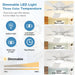 42 in. White Ceiling Fan, Remote Control Ceiling Fan with Light, 5 Blade Ceiling Fan-4-ErisView