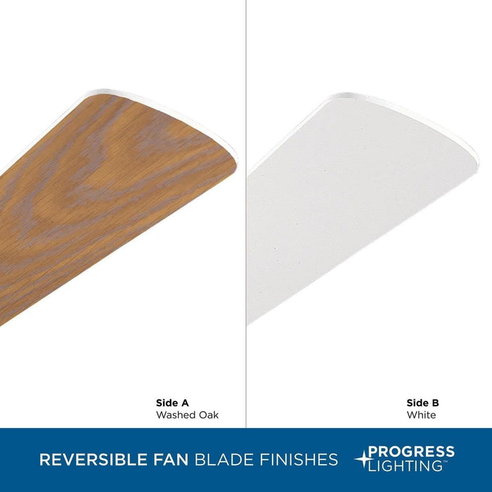42 in. White Ceiling Fan, Short Blade Ceiling Fan, 5 Blade Fan-19-ErisView