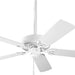 42 in. White Ceiling Fan, Short Blade Ceiling Fan, 5 Blade Fan-1-ErisView