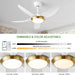 42 in. White Ceiling Fan with Lights with Remote and APP Control, Reversible Propeller Ceiling Fan for Bedroom Living Room Entryway Patio-4-ErisView
