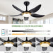 42 in. White Ceiling Fan with Lights with Remote and APP Control, Reversible Propeller Ceiling Fan for Bedroom Living Room Entryway Patio-8-ErisView
