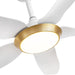 42 in. White Ceiling Fan with Lights with Remote and APP Control, Reversible Propeller Ceiling Fan for Bedroom Living Room Entryway Patio-1-ErisView