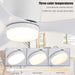 42 in. White Flush Mount Ceiling Fan Light with Remote, Low Profile Ceiling Fan for Bedroom Dining Room-3-ErisView