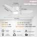 42 in. White Flush Mount Ceiling Fan Light with Remote, Low Profile Ceiling Fan for Bedroom Dining Room-4-ErisView