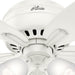 42 in. White Indoor Low Profile Ceiling Fan with LED Light and Pull Chain Control, Hugger Ceiling Fans-7-ErisView