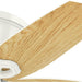 42 in. White Low Ceiling Fan with LED Light Kit and Pull Chain, Hugger Ceiling Fan with Light-13-ErisView