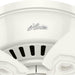 42 in. White Low Ceiling Fan with LED Light Kit and Pull Chain, Hugger Ceiling Fan with Light-8-ErisView