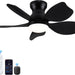 42 in. White Outdoor Ceiling Fan with Remote Control, 3 Blade Modern Ceiling Fan with Light, Quiet Dimmable Ceiling Fan for Living Room Bedroom-10-ErisView