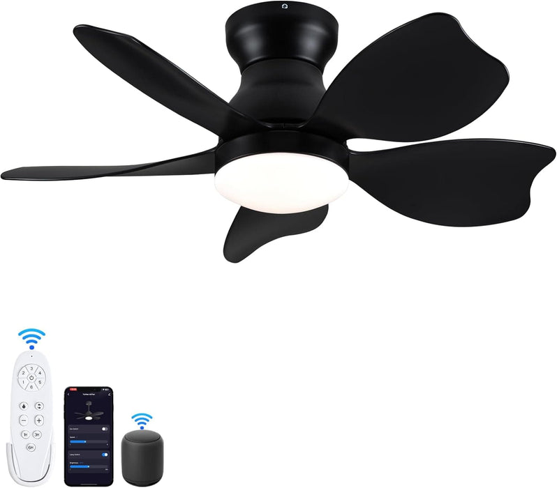 42 in. White Outdoor Ceiling Fan with Remote Control, 3 Blade Modern Ceiling Fan with Light, Quiet Dimmable Ceiling Fan for Living Room Bedroom-10-ErisView