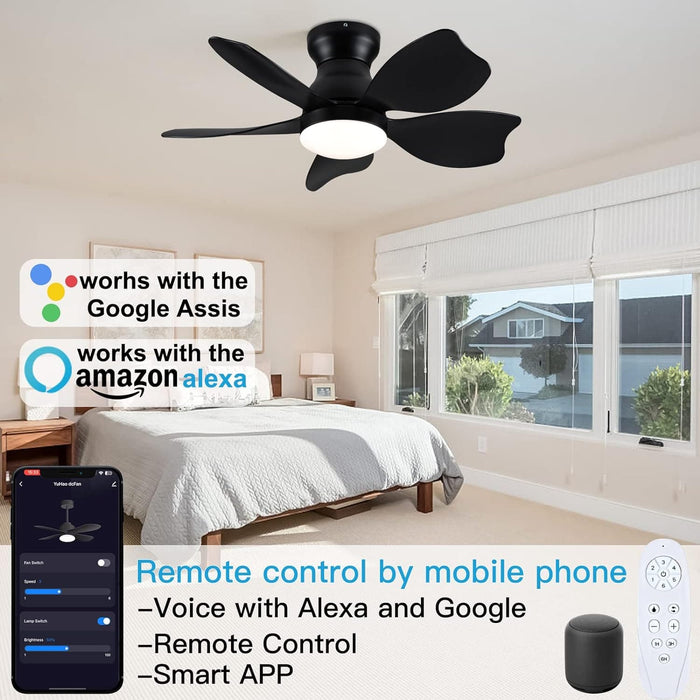 42 in. White Outdoor Ceiling Fan with Remote Control, 3 Blade Modern Ceiling Fan with Light, Quiet Dimmable Ceiling Fan for Living Room Bedroom-11-ErisView