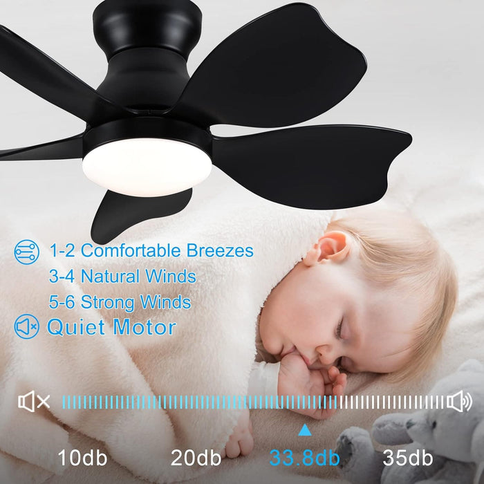 42 in. White Outdoor Ceiling Fan with Remote Control, 3 Blade Modern Ceiling Fan with Light, Quiet Dimmable Ceiling Fan for Living Room Bedroom-12-ErisView
