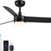 42 in. White Outdoor Ceiling Fan with Remote Control, 3 Blade Modern Ceiling Fan with Light, Quiet Dimmable Ceiling Fan for Living Room Bedroom-16-ErisView