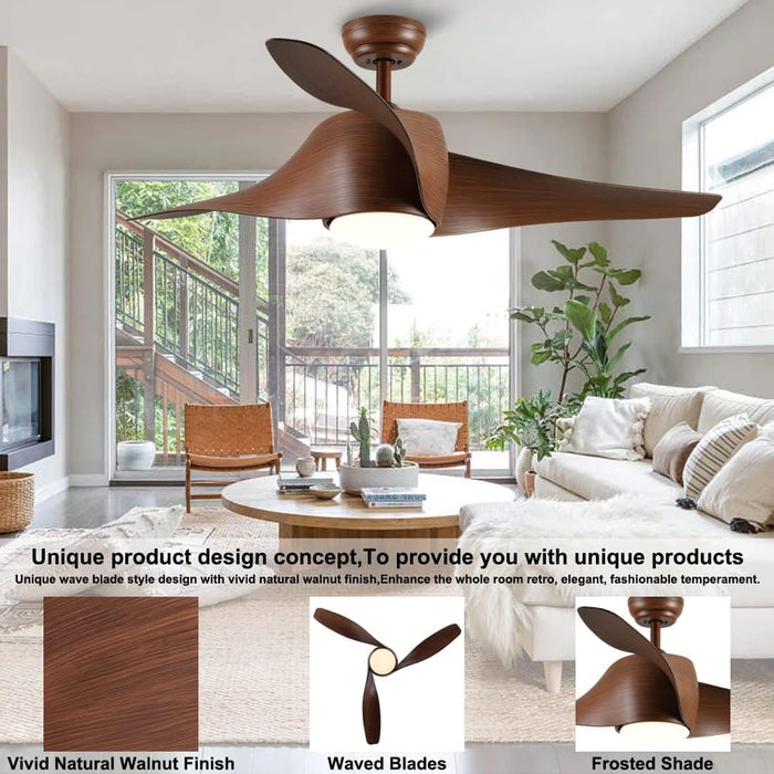 42 in. White Retractable Ceiling Fan with Light for Indoor Bedroom, Modern Dimmable Reversible Quiet Ceiling Fans-15-ErisView
