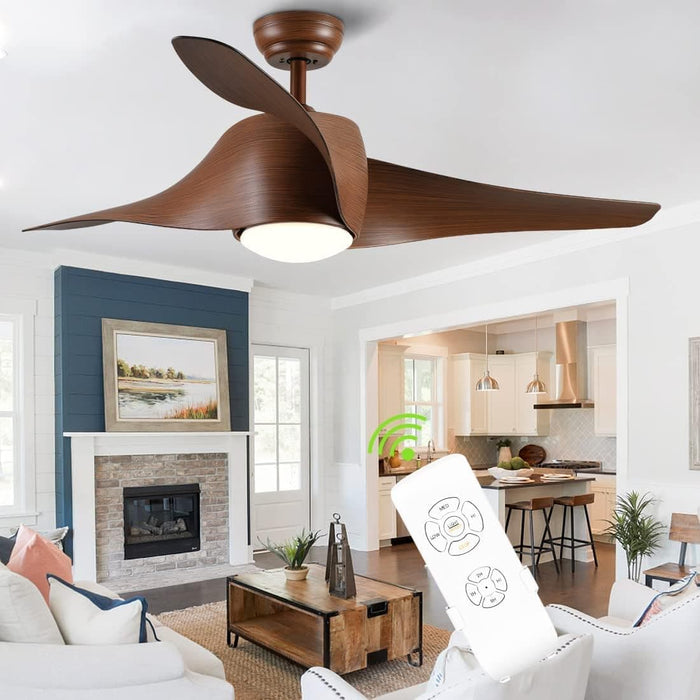 42 in. White Retractable Ceiling Fan with Light for Indoor Bedroom, Modern Dimmable Reversible Quiet Ceiling Fans-16-ErisView