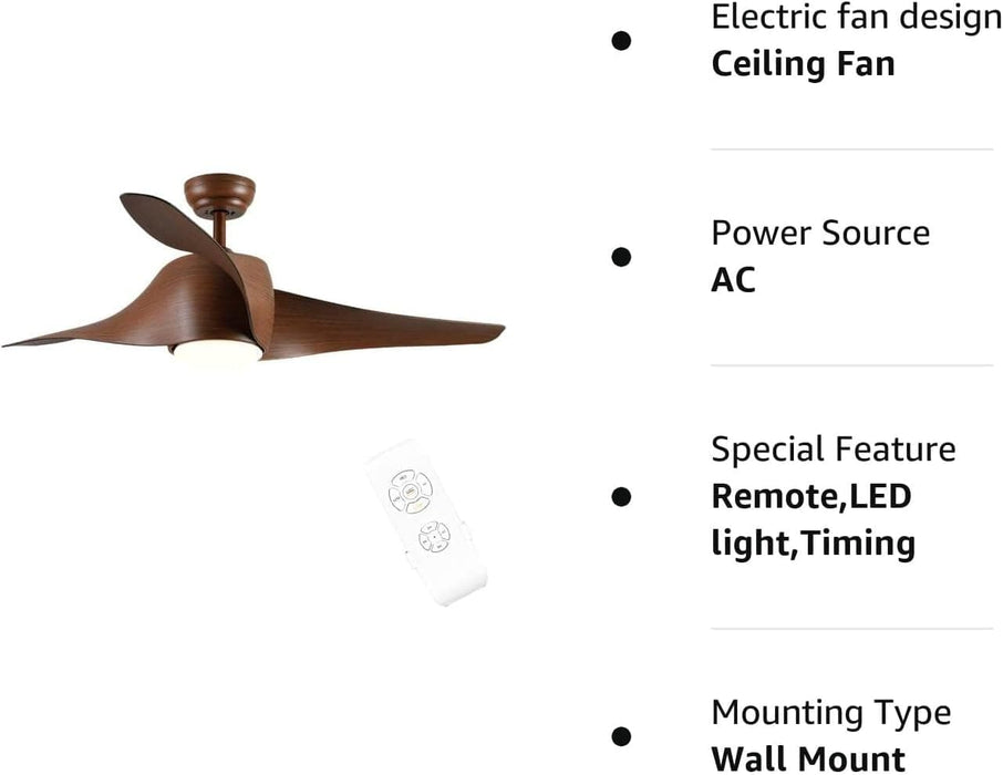 42 in. White Retractable Ceiling Fan with Light for Indoor Bedroom, Modern Dimmable Reversible Quiet Ceiling Fans-19-ErisView