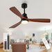 42 in. Wood Ceiling Fan with Light and Remote, 3 Blades Craftmade Modern Ceiling Fan, Quiet Ceiling Fans for Living Room Bedroom Indoor Office-7-ErisView