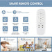 43 in. Dimmable Low Profile Reversible DC Ceiling Fan with Remote APP Control, Indoor Outdoor Brown Modern Ceiling Fan with Light-9-ErisView