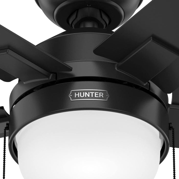 44 in. Black Ceiling Fan, Hugger Ceiling Fans, Home Ceiling Fan-11-ErisView