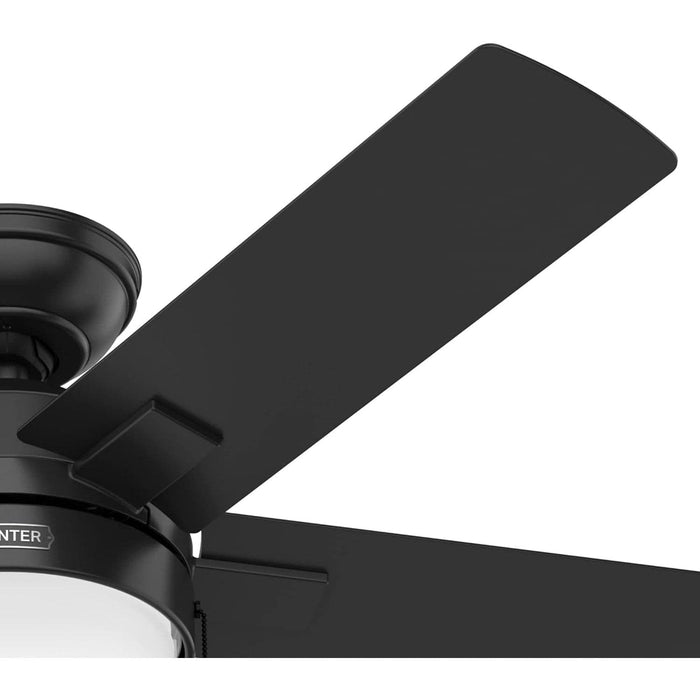 44 in. Black Ceiling Fan, Hugger Ceiling Fans, Home Ceiling Fan-12-ErisView