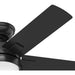 44 in. Black Ceiling Fan, Hugger Ceiling Fans, Home Ceiling Fan-12-ErisView