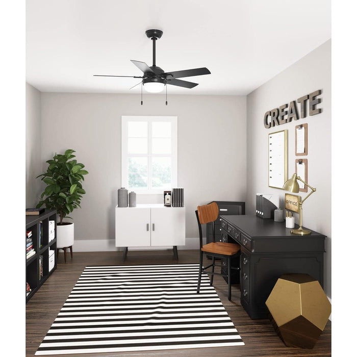 44 in. Black Ceiling Fan, Hugger Ceiling Fans, Home Ceiling Fan-4-ErisView