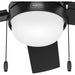44 in. Black Ceiling Fan, Hugger Ceiling Fans, Home Ceiling Fan-9-ErisView